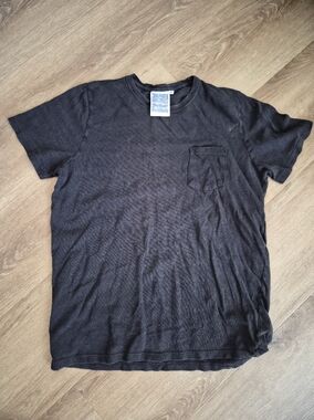 Jungmaven Short Sleeve Pocket Tee in Black Blended HEMP XL